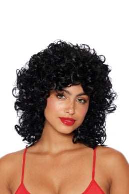 70's Curly Wig - Black