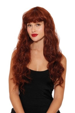 Long Wavy with Bangs - Auburn