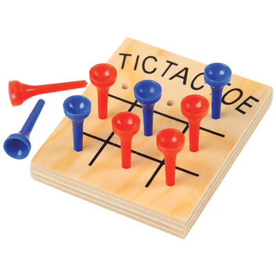 Wood Tic-Tac-Toe Game