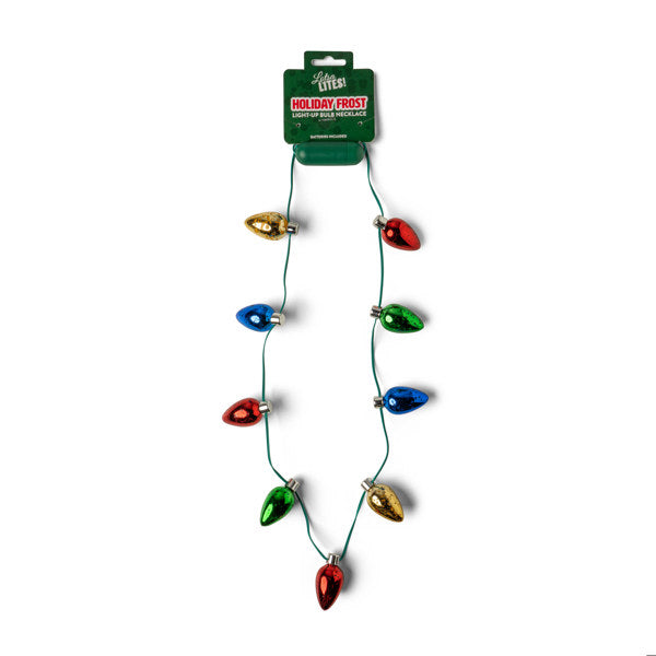 Lotsa LITES! - Holiday Frost Bulb Necklace