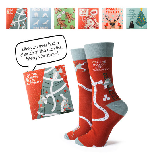 Two Left - Feet Holiday Gift Card and Sock Set