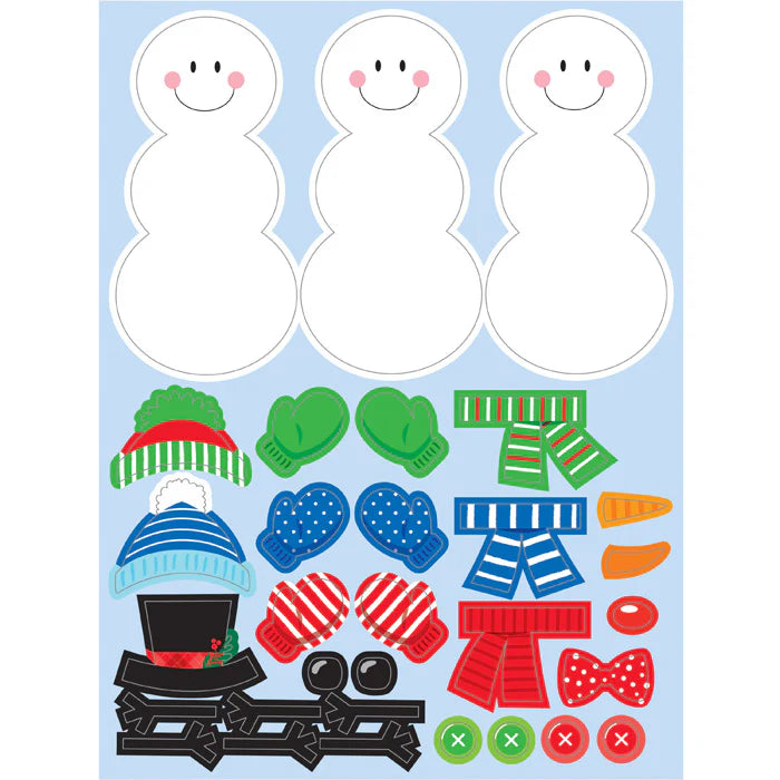 Build A Snowman Sticker Activity - 4ct