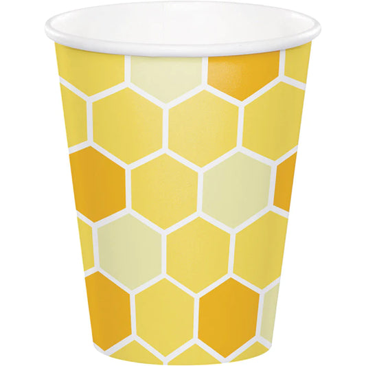Cups 8ct - Bumblebee Baby