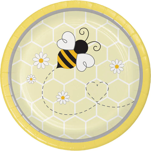 Dessert Plates 8ct - Bumblebee Baby