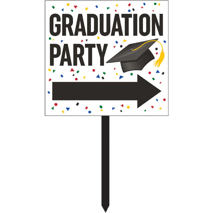 Grad Party Directional Yard Sign