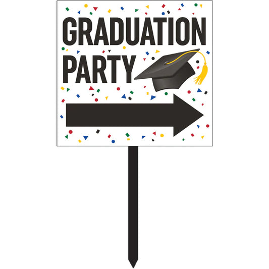 Grad Party Directional Yard Sign