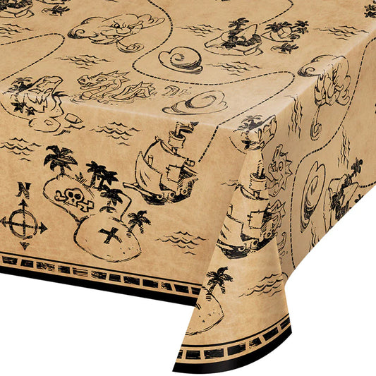 Plastic Table Cover - Pirate Treasure