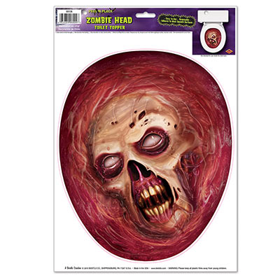 Zombie Head Toilet Topper