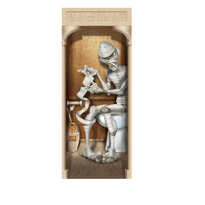 Mummy Restroom Door Cover
