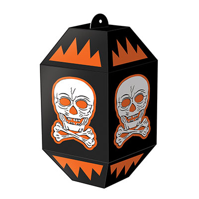 Vintage Halloween Skull Paper Lanterns 3ct