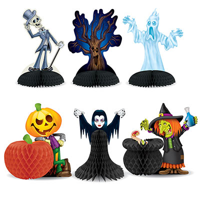 Halloween Character Centerpieces 6ct