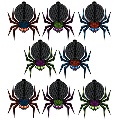 Mini Tissue Spiders 8ct