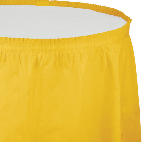 Table Skirt - School Bus Yellow