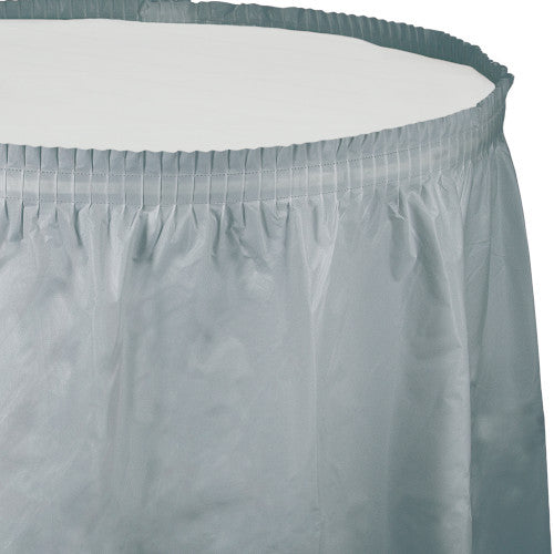 Table Skirt - Shimmering Silver