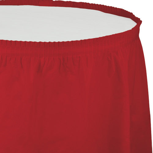 Table Skirt - Classic Red