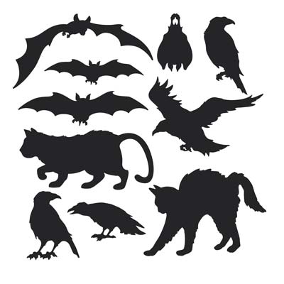 Halloween Silhouettes 10ct