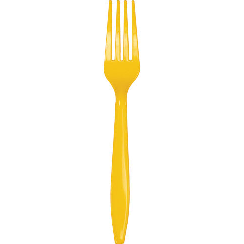Forks - School Bus Yellow 24ct