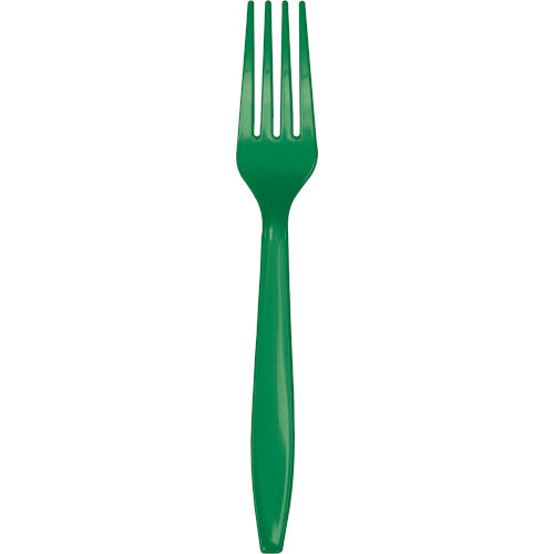Forks - Emerald Green 24ct