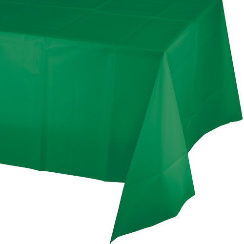 Plastic Table Cover - Emerald Green