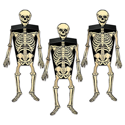 Skeleton Favor Boxes 3ct