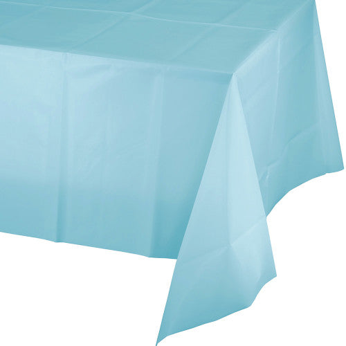 Plastic Table Cover - Pastel Blue