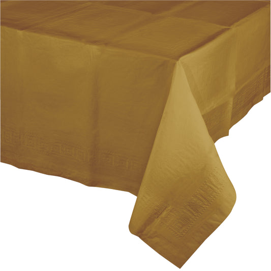 Plastic Table Cover - Glittering Gold