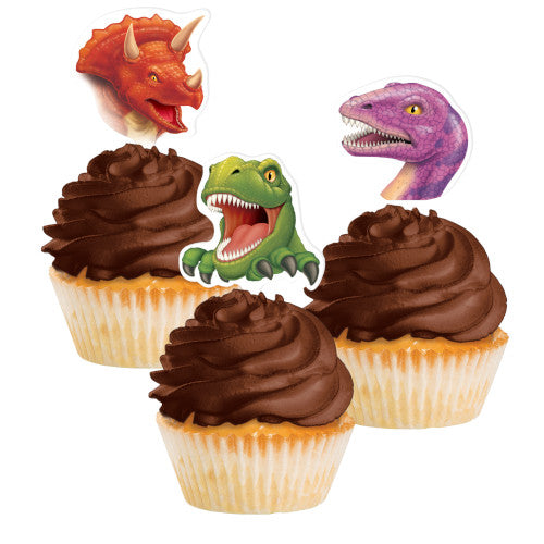 Cupcake Toppers - Dino Blast 12ct