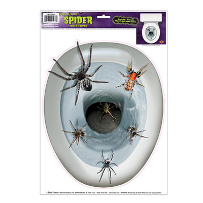 Spiders Toilet Topper Peel 'N Place