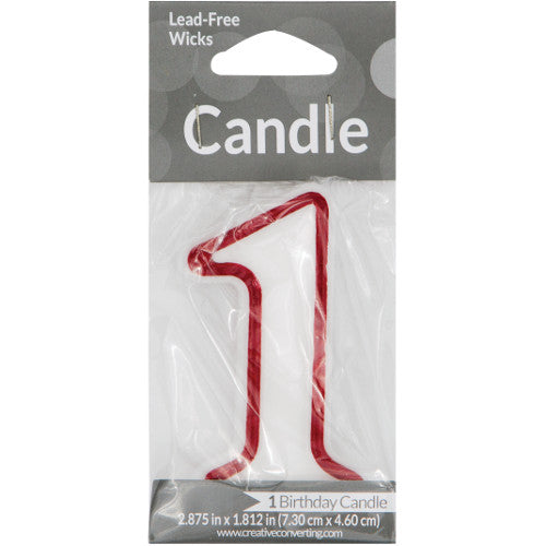 #1 Red Outline Candle