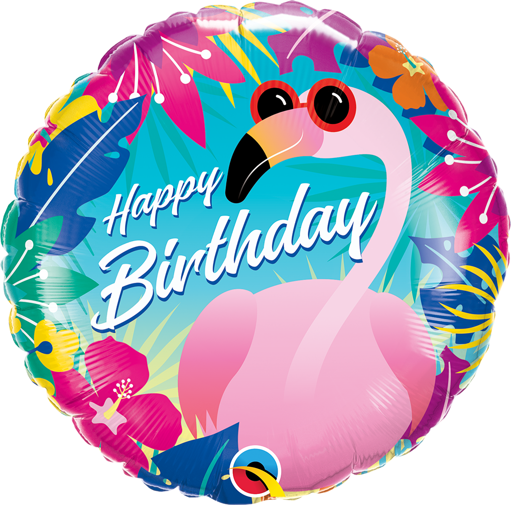 Birthday: Tropical Flamingo - 18"