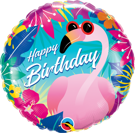 Birthday: Tropical Flamingo - 18"