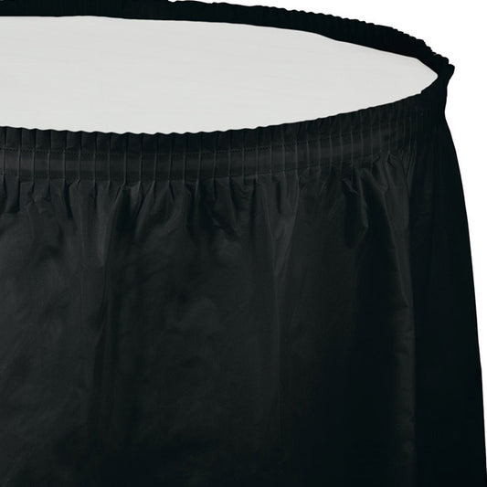 Table Skirt - Black Velvet