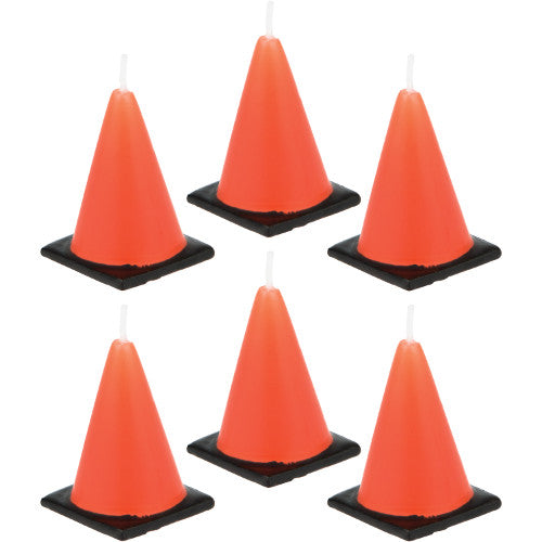 Candles - Traffic Cone 6ct