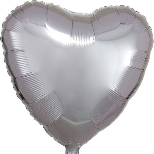 Heart: Silver - 18"