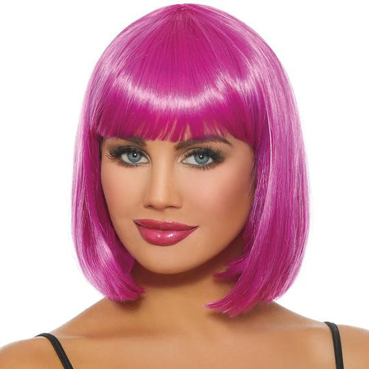 Mid-Length Bob Wig - Magenta