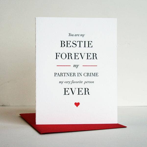 Greeting Card - Besties Forever