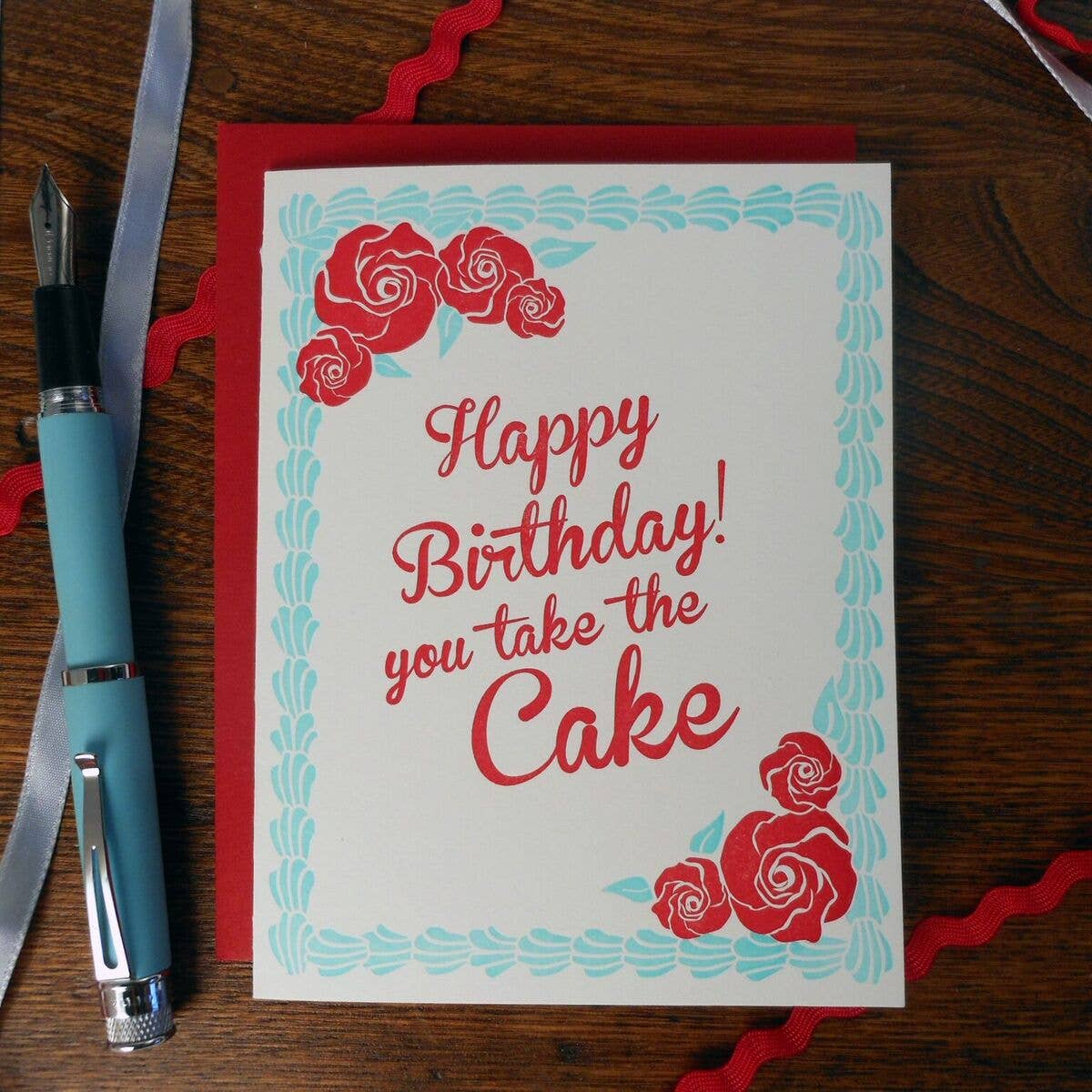 Greeting Card - You Take The Cake