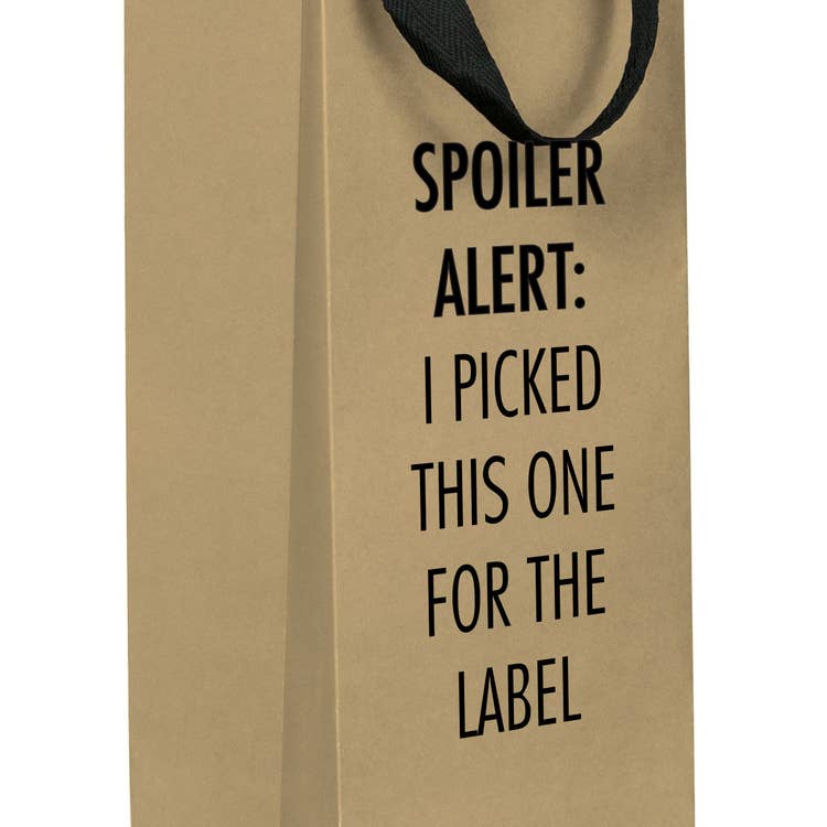 Gift Bag - Spoiler Alert Wine Bag