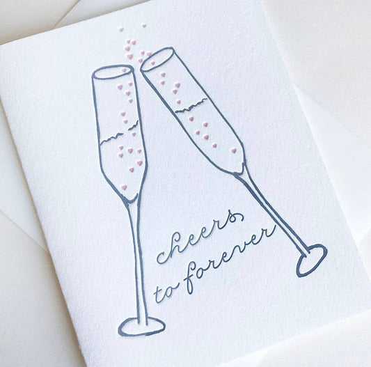 Greeting Card - Cheers To Forever Card