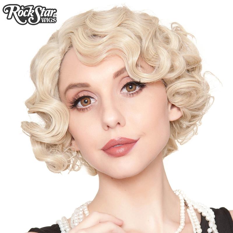 Flapper Wig With Waves - Blond