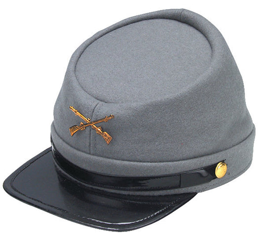 Confederate Hat - Light Gray