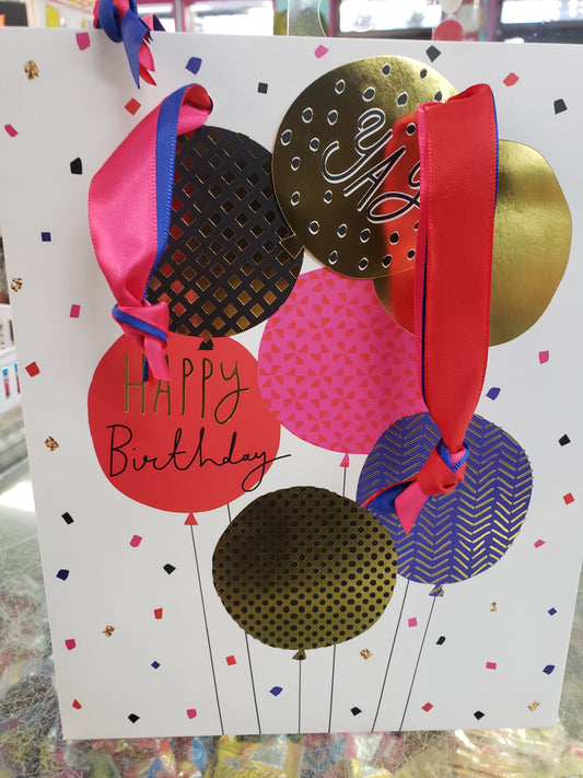 Gift Bag - Birthday Balloons