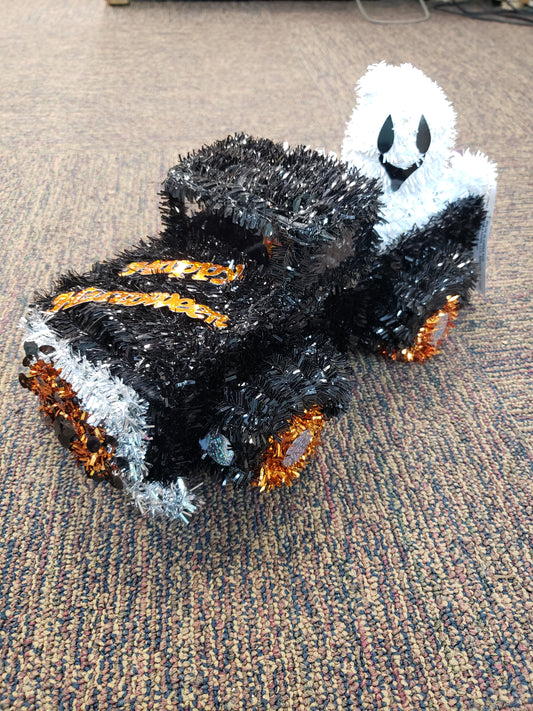 12" Halloween Tinsel Truck