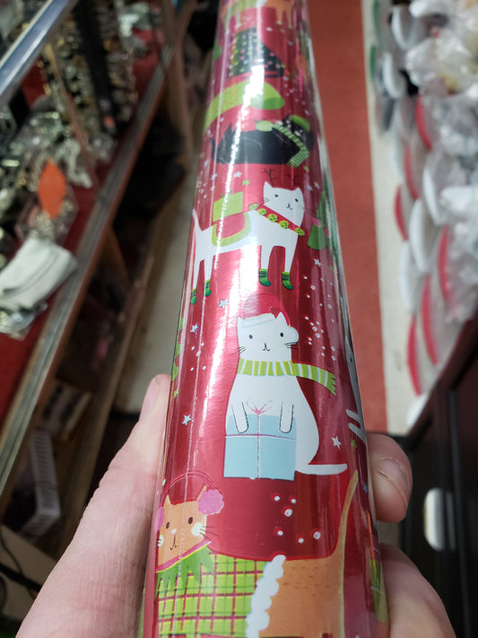 Gift Wrap - Frolicking Felines