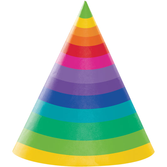 Hats - Rainbow 8ct