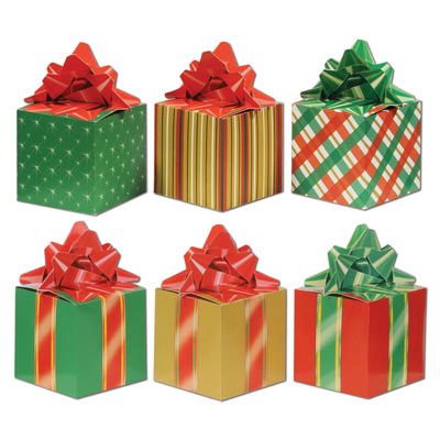Christmas Gift Favor Boxes 3ct