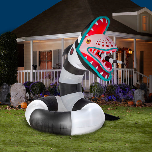 10' Animated Inflatable Beetlejuice Sand Worm