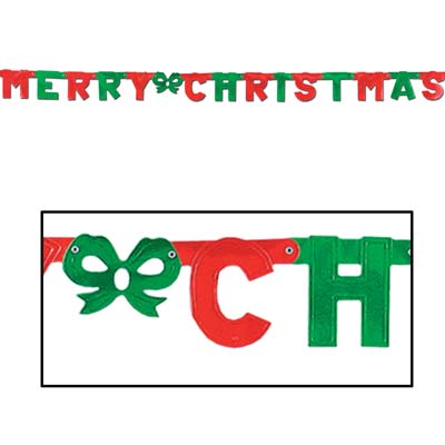 Streamer - Foil Merry Christmas