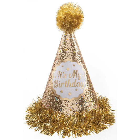 Birthday Cone Hat - Golden Birthday