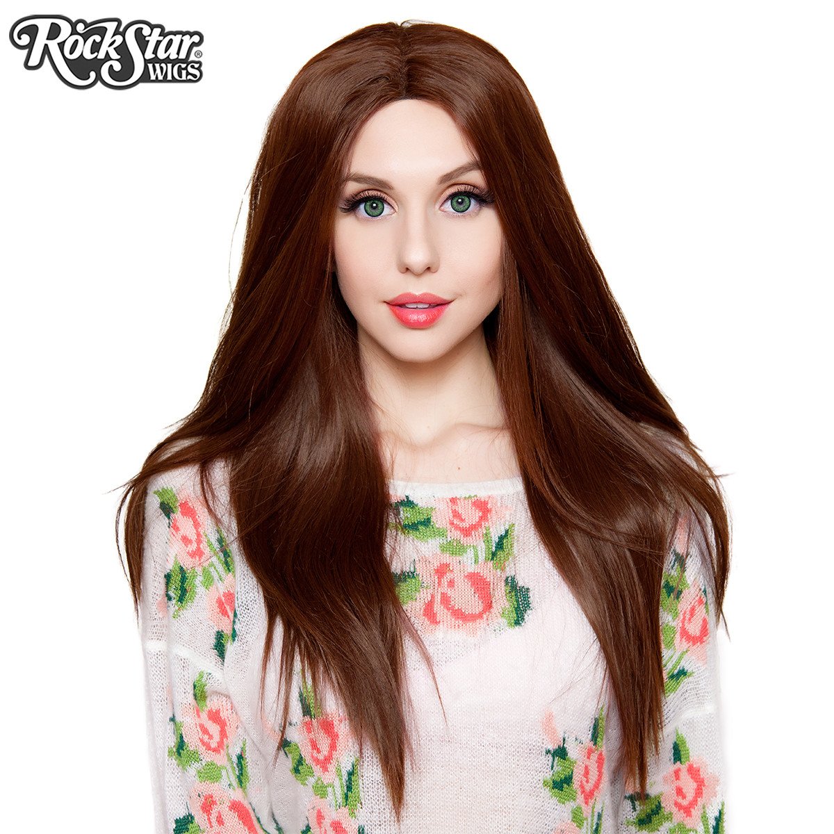 Yaki Straight Wig - Chocolate Brown